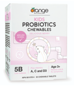 Orange Naturals Kids Probiotics Chewables Delicious Berry