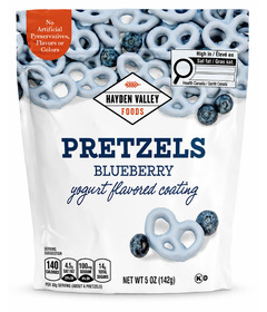 Hayden Valley Foods Pretzels Blueberry Yogurt Coated 