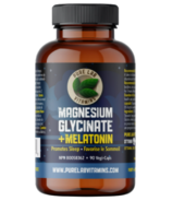 Pure Lab Vitamins glycinate de magnésium Nightime