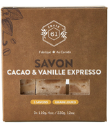 Savon en barre Crate 61 Organics Cacao Vanille Espresso 