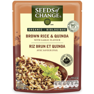 seeds rice organic change brown garlic quinoa