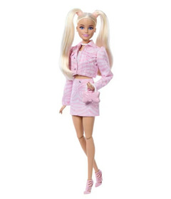 Barbie Deluxe Style Doll Matching Pink Denim Jacket & Skirt Set