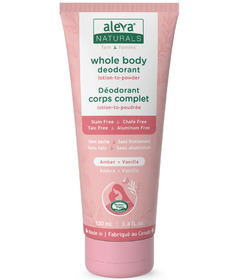 Aleva Naturals Whole Body Deodorant Amber + Vanilla