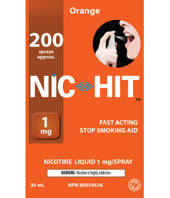 NIC-HIT Fast Acting Stop Smoking Aid Spray Orange