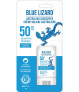 Blue Lizard Écran solaire pour peaux sensibles en bâton FPS 50