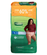Depend FIT-FLEX Incontinence Underwear for Women Maximum Absorbency Large