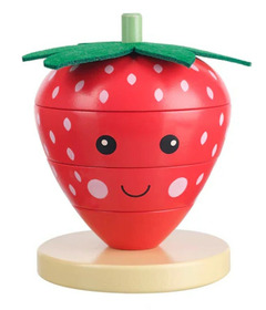 Orange Tree Toys Strawberry Stacking Ring