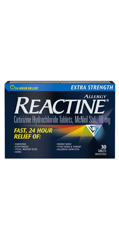 Reactine Rapid Dissolve Extra Strength Tablets - For Itchy Eyes, Hives,  Runny Nose - 24 Hour Allergy Relief, 24 Count 