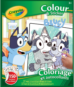 Crayola Bluey Colour & Sticker Book