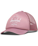 Herschel Supply Whaler casquette en maille pour bébé rose cendré/blanche
