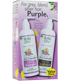 Herbal Glo Pro-Complex Purple Shampoo & Conditioner Value Pack