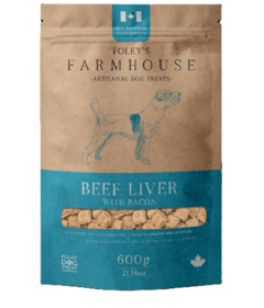 Foley's Farmhouse Artisanal Dog Treats Beef Liver with Bacon