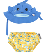 ZOOCCHINI Swim Diaper & Sun Hat Set Whale
