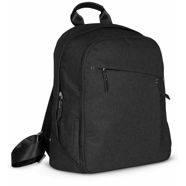 black leather changing backpack