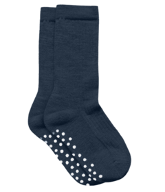 Q for Quinn Merino Wool-Cotton Midweight Kids Socks Evening Sky