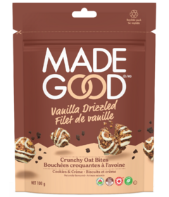 MadeGood Cookies & Creme Vanilla Drizzled Crunchy Oat Bites 