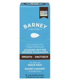 Barney Butter Smoother Almond Butter Single Serving Pack