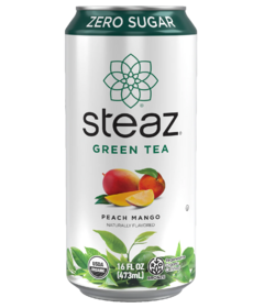 Steaz Iced Teaz Zero Calorie Iced Green Tea Peach Mango