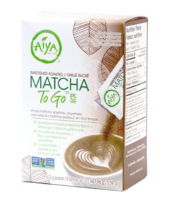 Aiya Sweetened Roasted Matcha To Go Sticks