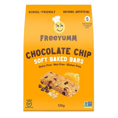 No Nuts! Nut-Free Chocolate Chip Snack Bars