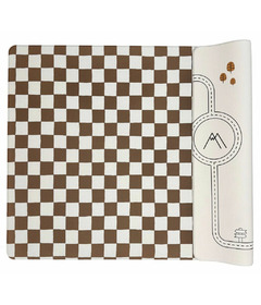 Little Bot Baby Play Ofie Mat Toffee Checkerboard + Road Nordic