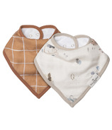Loulou Lollipop Bandana Bib Set Cozy Forest
