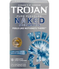 Trojan Naked Sensations Pure Pleasure Préservatifs lubrifiés en latex