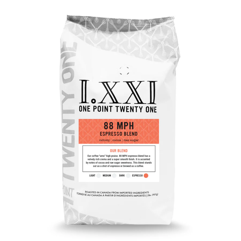 Buy One Point Twenty One Whole Bean Coffee 88 MPH Espresso Blend