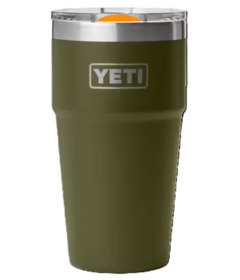 YETI Rambler Stackable Cup Olive/King Crab Orange
