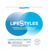 Lifestyles Natural Rubber Latex Condoms Premium Ultraglide Lubricant