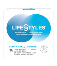 image of Lifestyles Natural Rubber Latex Condoms Premium Ultraglide Lubricant with sku:3173