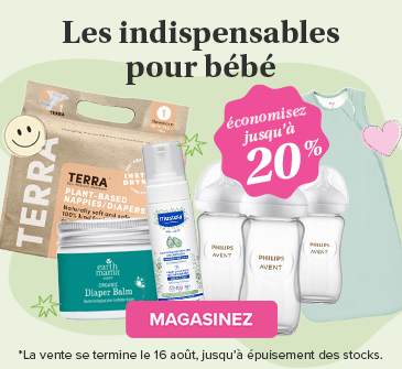 Économisez jusqu'à 20 % sur les essentiels pour accueillir bébé