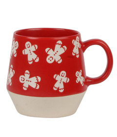 Harman Gingerbread Embellished Stoneware Mug Red