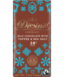 Divine Chocolate Milk Chocolate with Toffee & Sea Salt 38% Cocoa