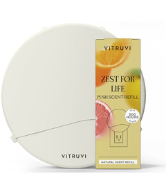 Vitruvi Push Plug-In Wall Diffuser & Push Scent Refill Zest For Life Bundle