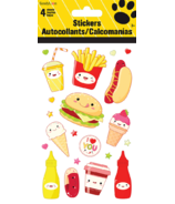 Trends Kawaii Food 4 Sheet Stickers