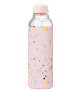 W&P Design Porter Glass Water Bottle Terrazzo Blush