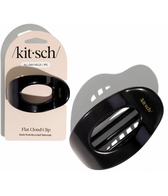 Kitsch Recycled Plastic Medium Flat Cloud Clip Black