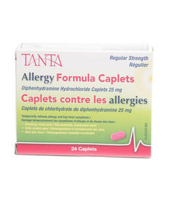 Tanta Allergy Diphenhydramine Caplet 25 mg