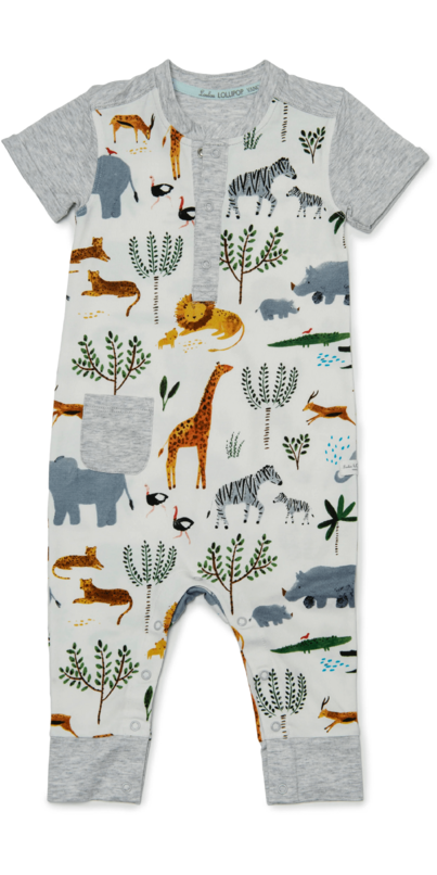 Boys Gingerbread w/ Lollipop Romper by Three Sisters main image 1