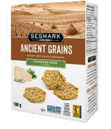 Sesmark Ancient Grains Brown Rice Crackers Parmesan Herb