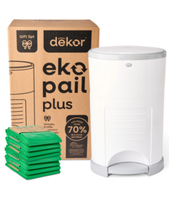 Dekor Eko Plus Diaper Pail Gift Set White