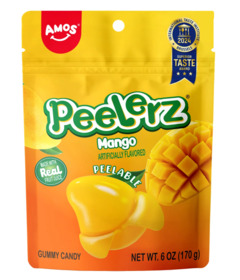 Amos Peelerz Gummy Candy Mango
