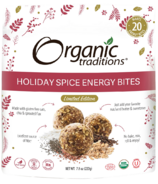 Organic Traditions Energy Bites Holiday Spice 