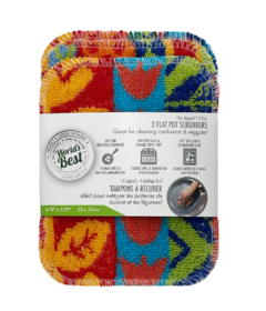Universal Stone World's Best Flat Pot Scrubbers Multi-Colour