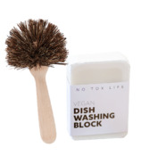 No Tox Life Dish Block Bar & Natural Dish Brush Bundle