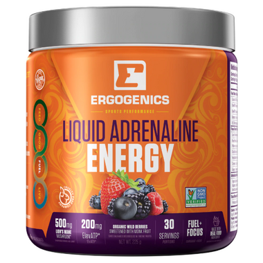 Ergogenics Nutrition Liquid Adrenaline Energy Berry Ergogenics Nutrition Liquid Adrenaline Energy Berry