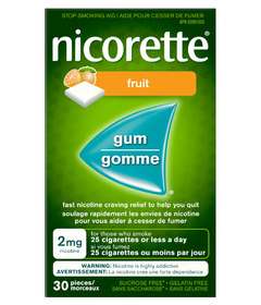 Nicorette Gum Fruit 2mg
