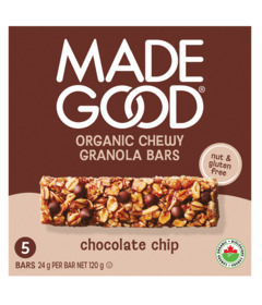 MadeGood Organic Chewy Granola Bars Chocolate Chip