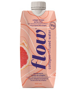 Flow Alkaline Spring Water Collagen-Infused Spring Water Pink Grapefruit